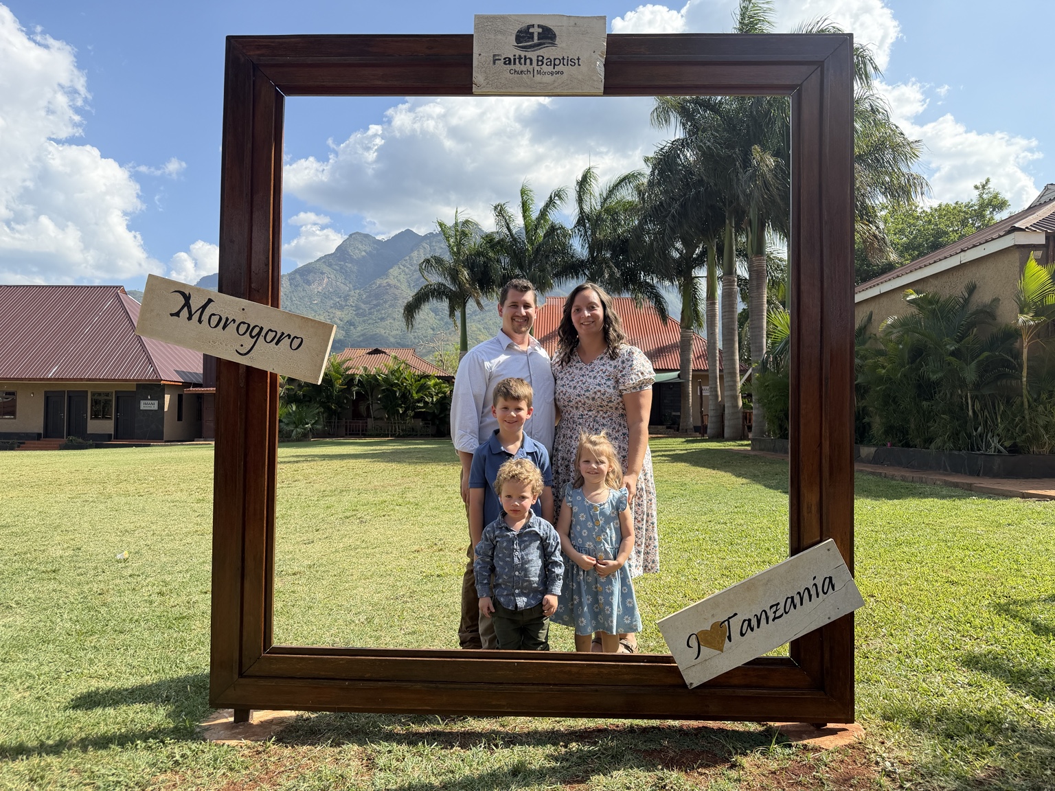 The Robb family in Morogoro, Tanzania